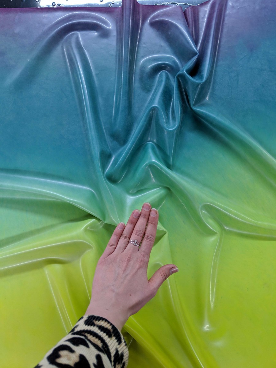 IMG_20190419_161256 Yummy Gummy Latex Seamless ombre in yellow, turquoise and purple