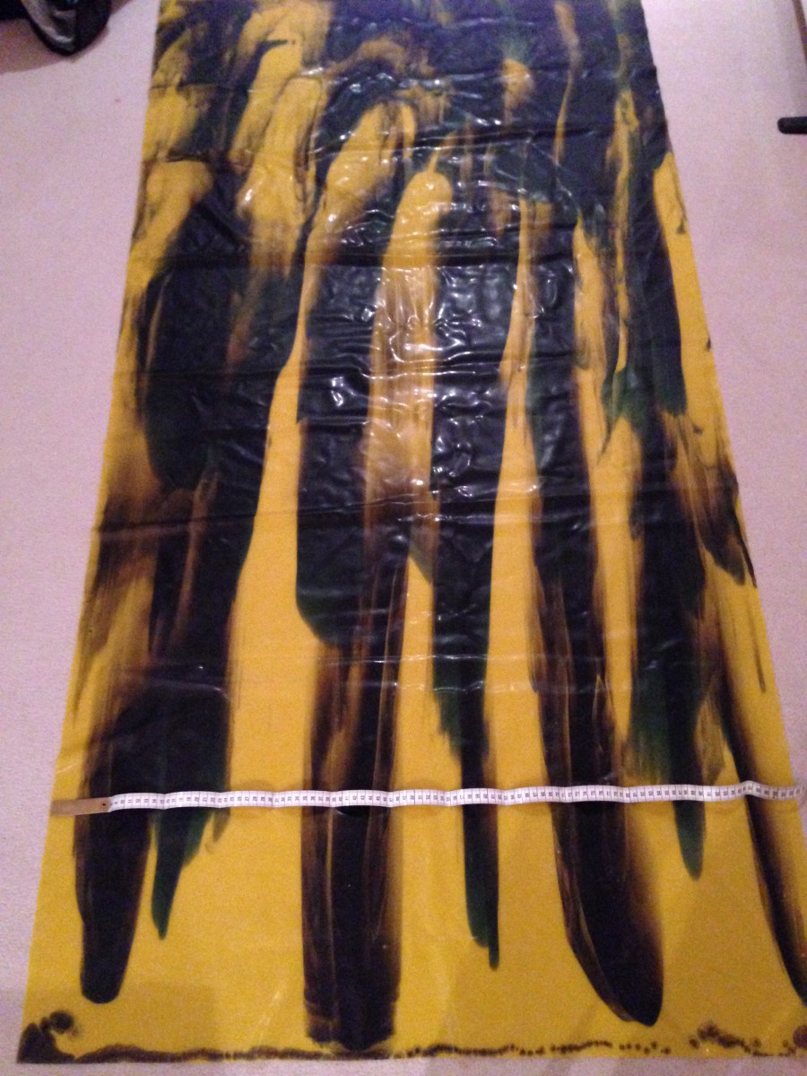 IMG_3044 Yummy Gummy Latex Stripe Marble Yellow and black