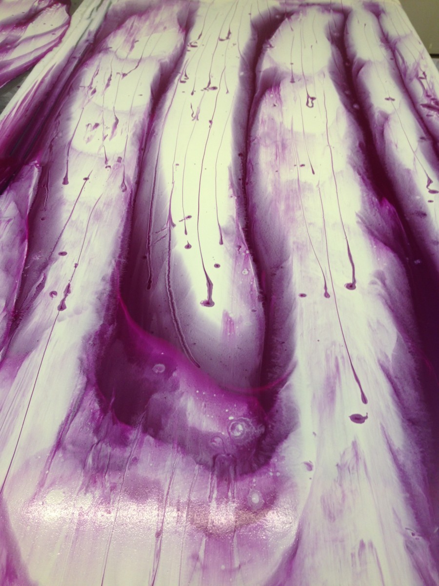 IMG_3902 Yummy Gummy Latex Stripe Marble White and magenta