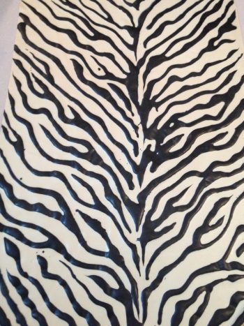 Yummy Gummy Black and White Zebra patterned latex