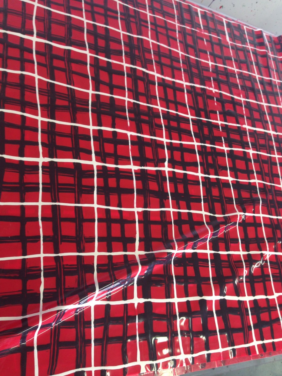 IMG_6034 Yummy Gummy Latex Red, Black and white tartan Latex