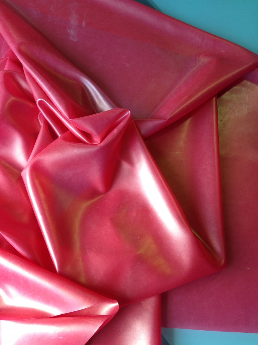 IMG_6370 Yummy gummy latex pink with gold shimmer latex