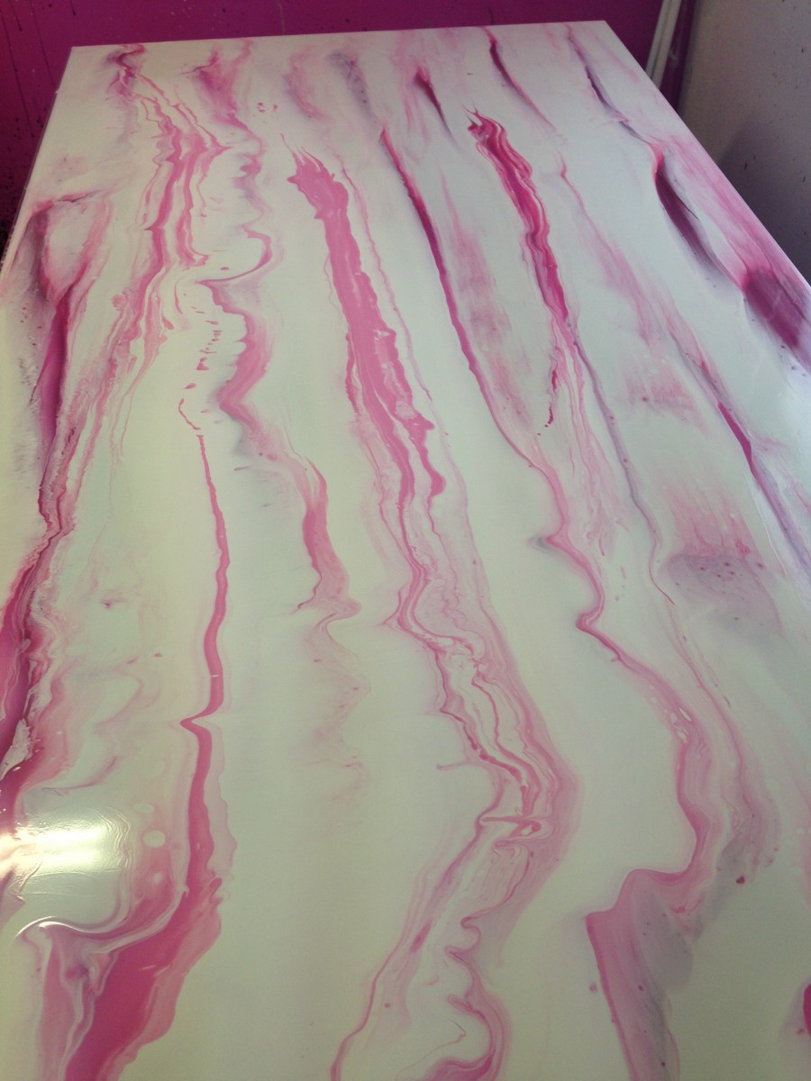 IMG_6406 Yummy Gummy Latex Stripe Marble White and pink