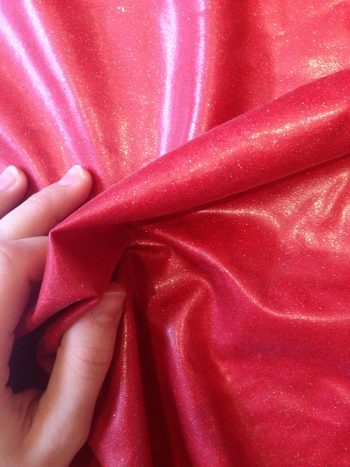 Red glitter latex
