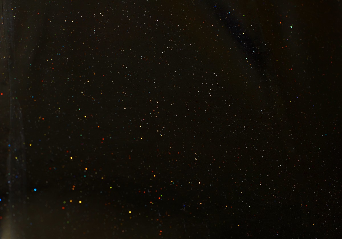 Latex-1 Close up of Yummy Gummy Latex black Rainbow Glitter