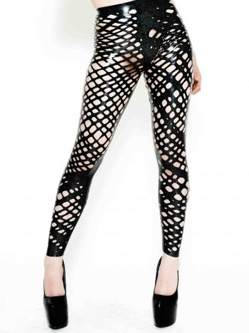 Yummy Gummy latex net latex leggings
