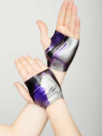 Yummy Gummy Latex mits purple marble